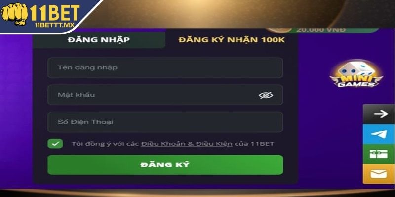 Điều kiện đăng ký 11BET thành công