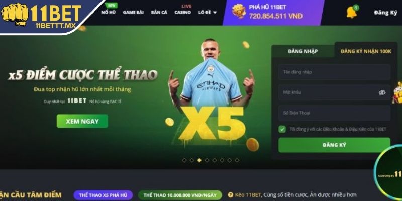 Thông tin khi đăng nhập 11BET