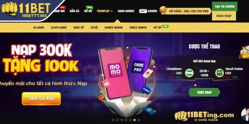 Siêu khuyến mãi chỉ có tại 11BET